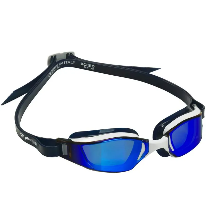 Aqua Sphere Xceed Titanim Blue Lens Goggles White/Blue-2